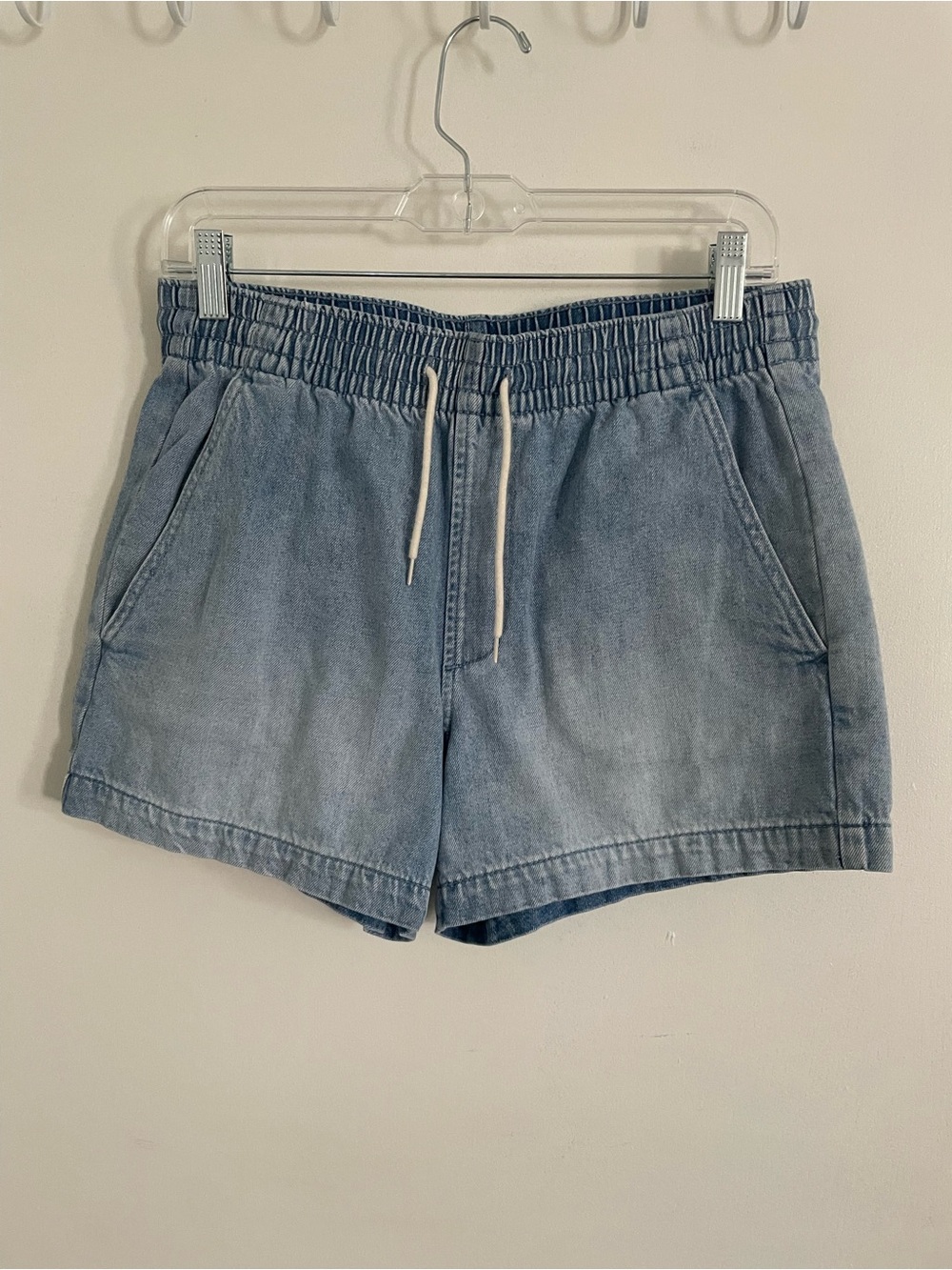 GAP Light Blue Denim Drawstring Shorts